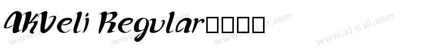 AKVeli Regular字体转换